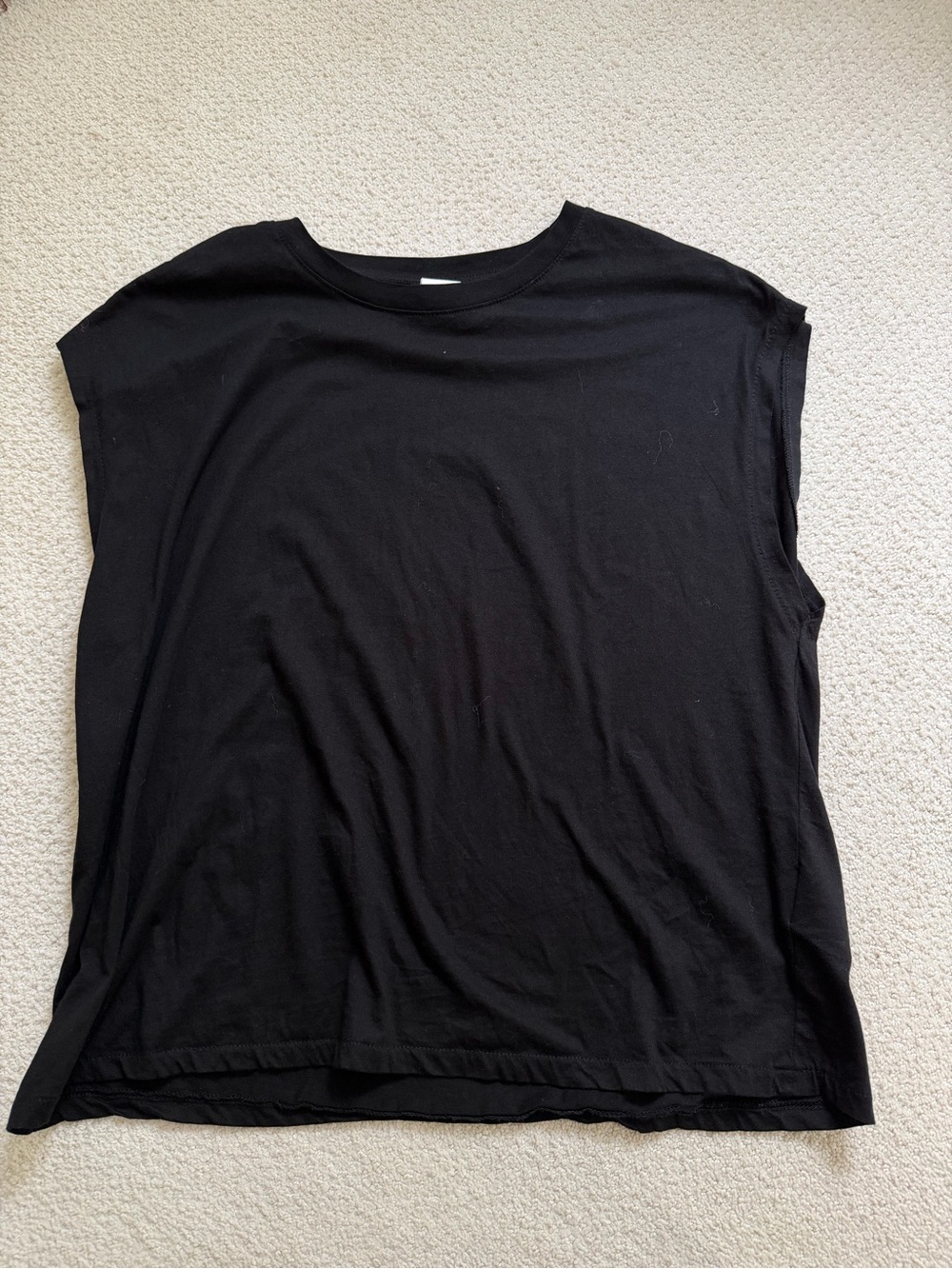 H&M Women's Black Sleeveless Crewneck Tank Top